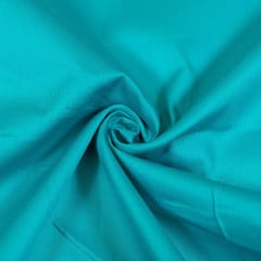 Firozi Colour Zara Cotton Silk fabric