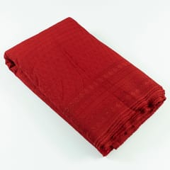 Maroon Colour Big width Rayon chikan fabric