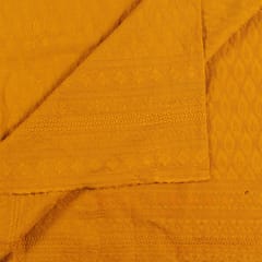 Mustard Colour Big width Rayon chikan fabric