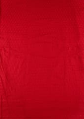 Red Colour Big width Rayon chikan fabric