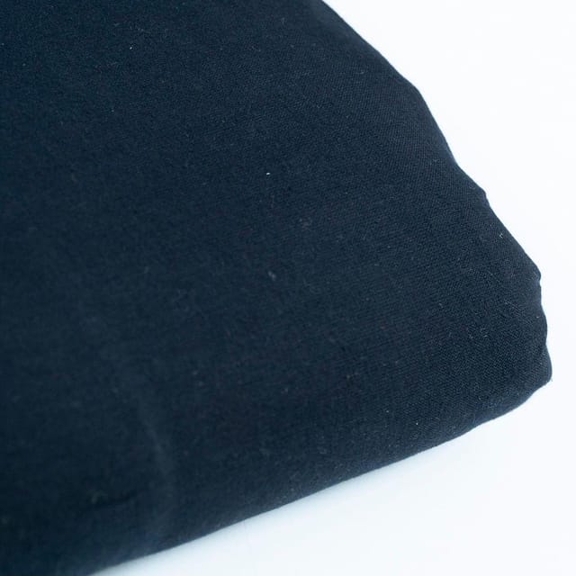 Black Colour Rayon Slub fabric