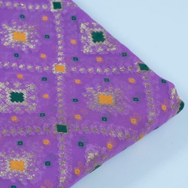 Move Colour Georgette Jacquard fabric