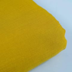 Mustard Colour Rayon Slub fabric