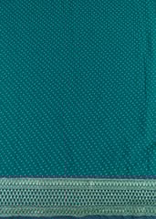 Green Colour Georgette Bandhej Embroidered Fabric