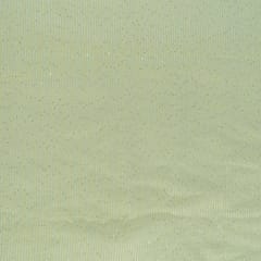 Lemon Colour Georgette Thread With Sequins Embroidered Fabric