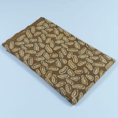 Light Brown Cotton Batik Printed Fabric