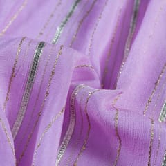 Move Colour Chinon Chiffon Embroidered Fabric