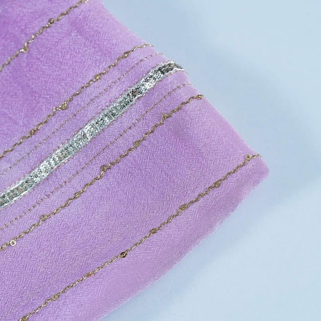 Move Colour Chinon Chiffon Embroidered Fabric