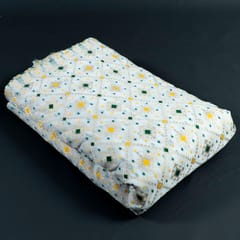 White Dyeable Georgette Jacquard fabric