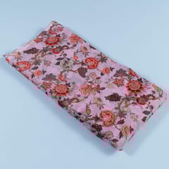 Pink Colour Kota Digital Printed Fabric