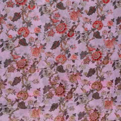 Pink Colour Kota Digital Printed Fabric