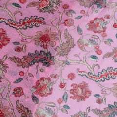 Pink Colour Kota Digital Printed Fabric