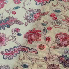 Lemon Colour Kota Digital Printed Fabric