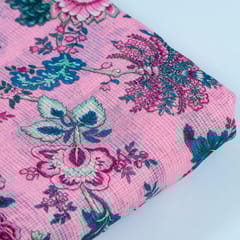 Pink Colour Kota Digital Printed Fabric