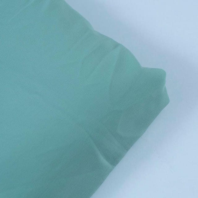 Sage Poly Georgette fabric