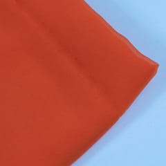 Orange Poly Georgette fabric