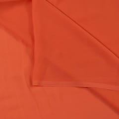 Orange Poly Georgette fabric