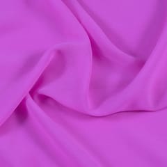 Pink Colour Poly Georgette fabric