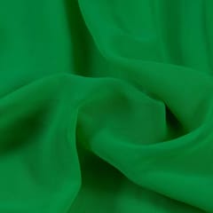 Parrot Green Colour Poly Georgette fabric