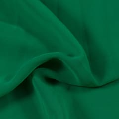 Green Colour Poly Georgette fabric