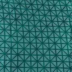 Green Colour Georgette Satin Bandhni Printed Fabric