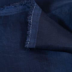 Navy Blue Colour Linen Satin fabric