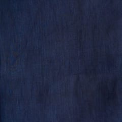 Navy Blue Colour Linen Satin fabric