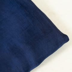 Navy Blue Colour Linen Satin fabric