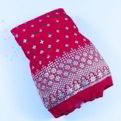 Rani Colour Pleated Georgette Embroidered Fabric