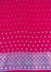 Rani Colour Pleated Georgette Embroidered Fabric