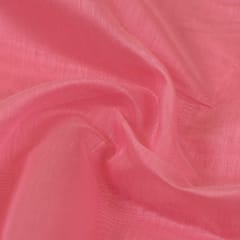 Pinkish Peach Colour Modal Chanderi fabric