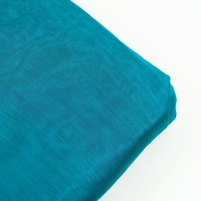 Peacock Green Colour Modal Chanderi fabric