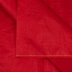 Red Colour Modal Chanderi fabric