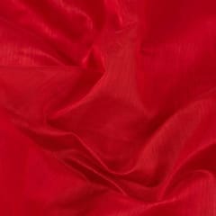 Red Colour Modal Chanderi fabric