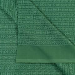 Green Colour Georgette Chikan Embroidered Fabric With Sequins