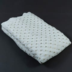 White Dyeable Chinon Chiffon Heat Set fabric