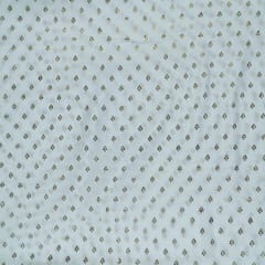 White Dyeable Chinon Chiffon Heat Set fabric