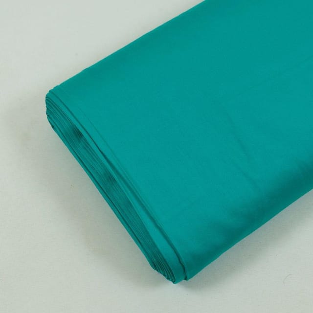 Dark Firozi Colour Zara Cotton Silk fabric