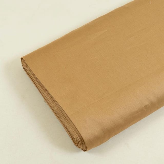 Camel Colour Zara Cotton Silk fabric