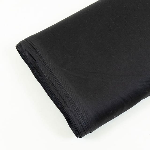 Black Colour Zara Cotton Silk fabric