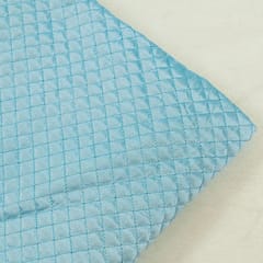 Sky Blue Colour Quilted Taffeta fabric