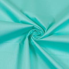 Light Firozi Colour Zara Cotton Silk fabric