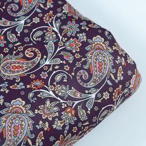 Purple Colour Pashmina Printed Fabric