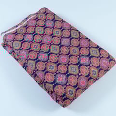 Blue Colour Pashmina Printed Fabric