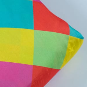 Multi Colour Raw Silk Digital Printed Fabric