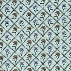 Pista Green Colour Raw Silk Digital Printed Fabric