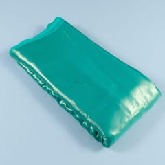 Sea Green Colour Shimmer Georgette Foil fabric