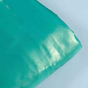 Sea Green Colour Shimmer Georgette Foil fabric