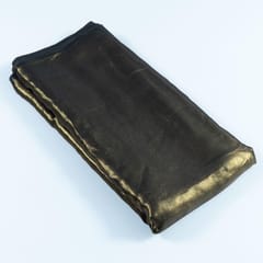 Black Colour Shimmer Georgette Foil fabric