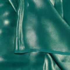 Green Colour Shimmer Georgette Foil fabric